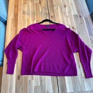 Eileen Fisher Fuchsia Merino Wool Sweater M